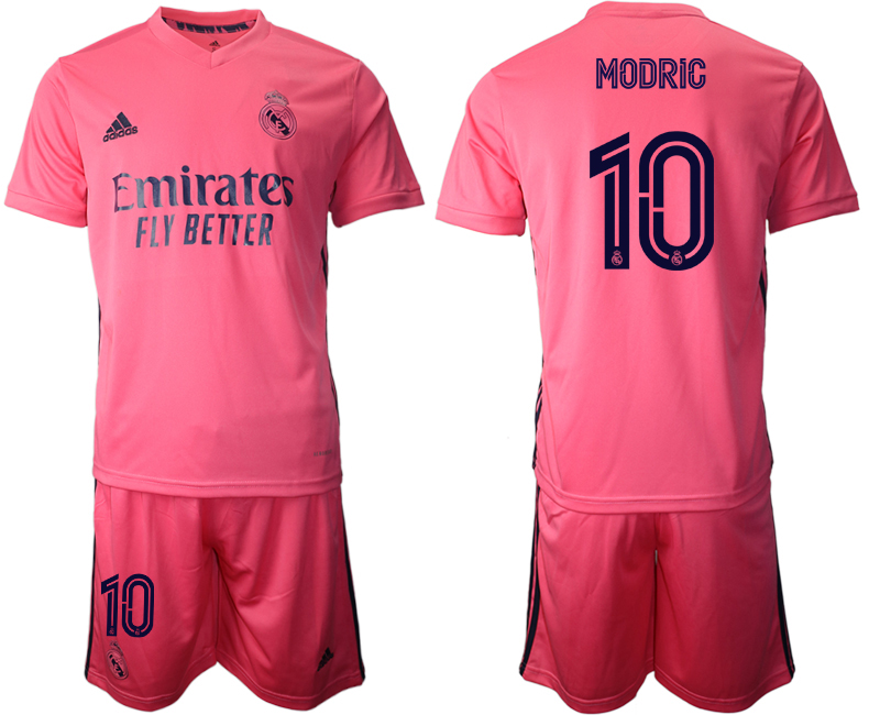 Men 2020-2021 club Real Madrid away #10 pink Soccer Jerseys->real madrid jersey->Soccer Club Jersey